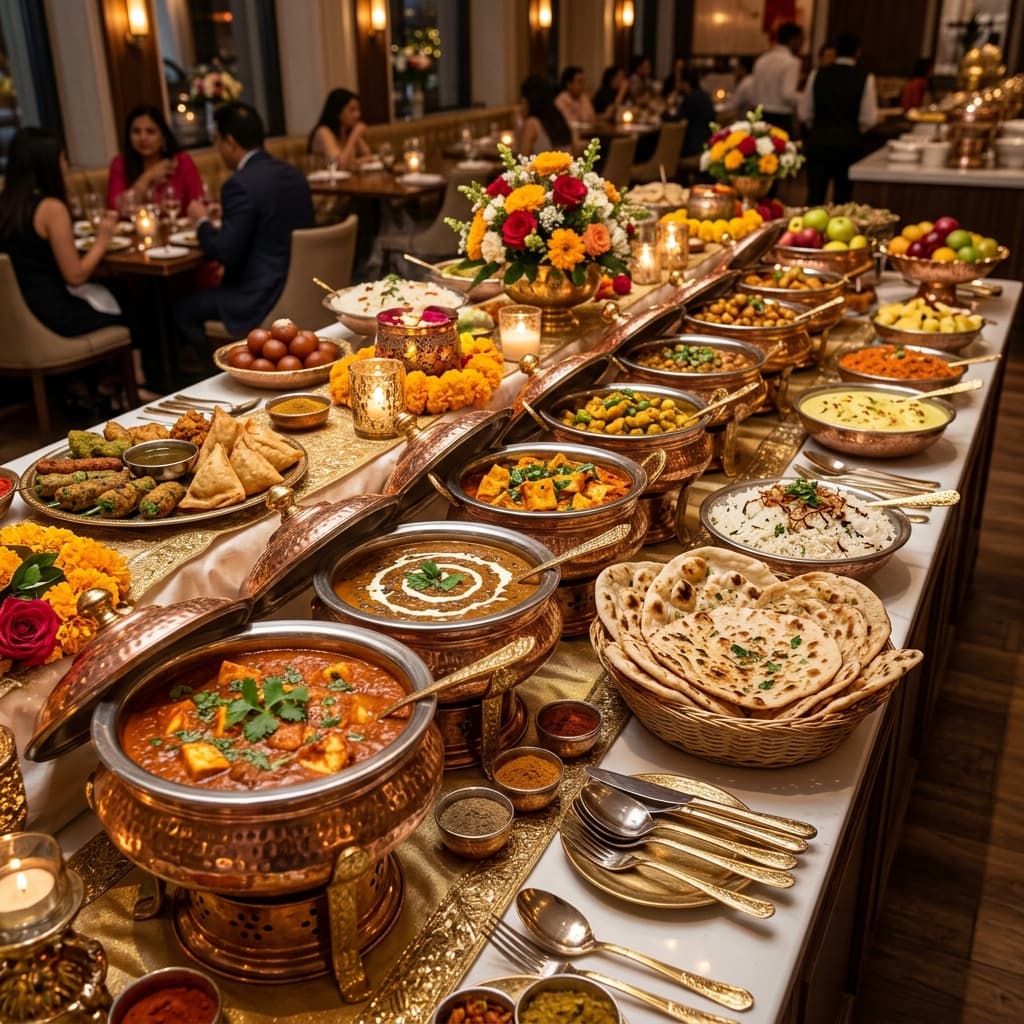 Unlimited vegetarian buffet Srinagar — Pushpa Restaurant